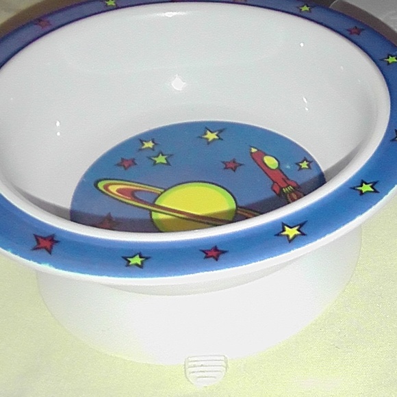 Vintage Rare Celestial 3 Pc Platter Bowl Cup Set - Picture 3 of 7